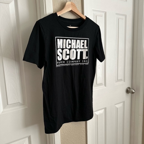 Ripple Junction Tops - Ripple Junction The Office “Michael Scott Paper Company Inc.” Black Size: Small